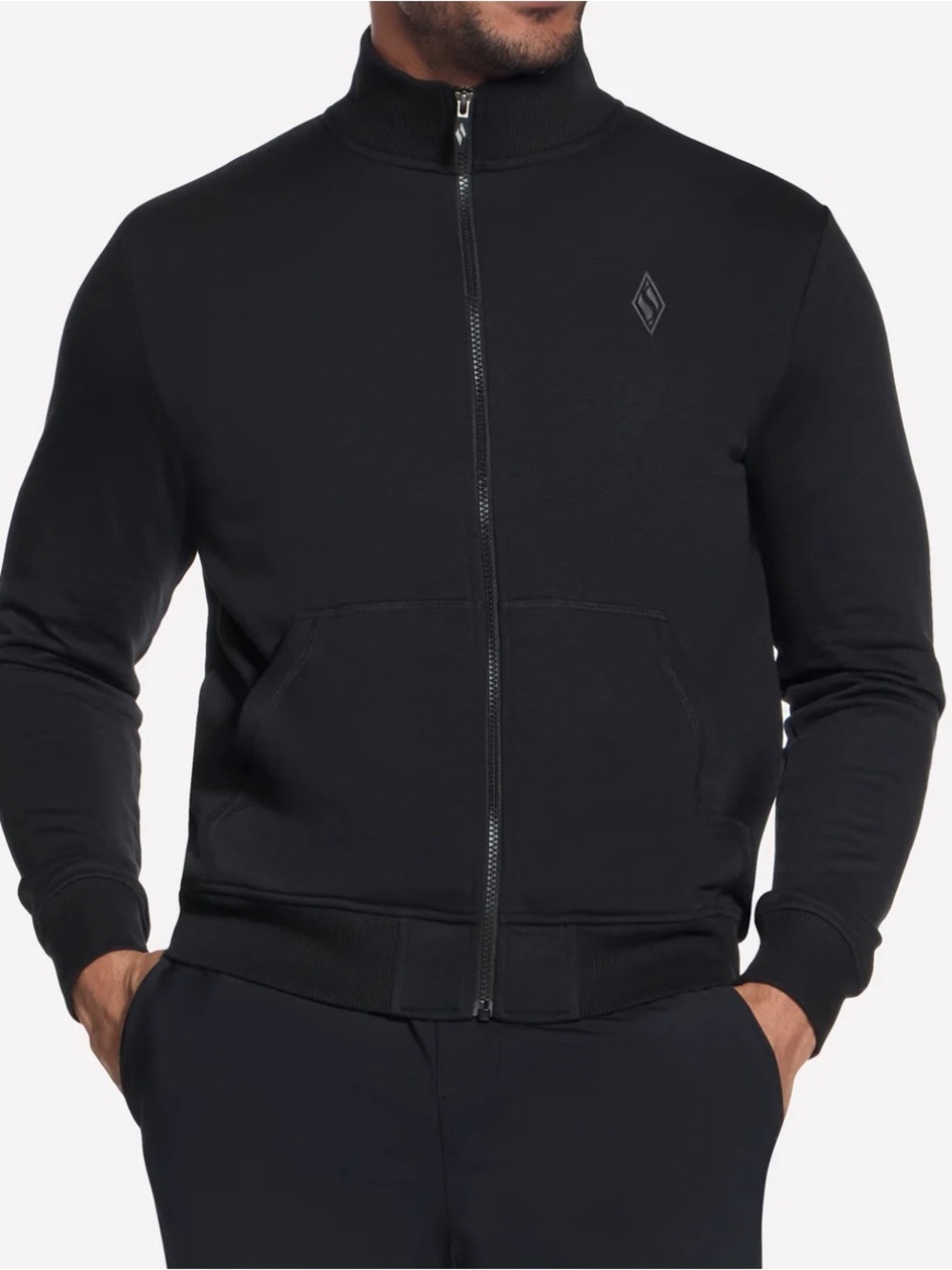 New Skechers Men's The Hoodless Hoodie Go Walk Everywhere Jacket Running Small